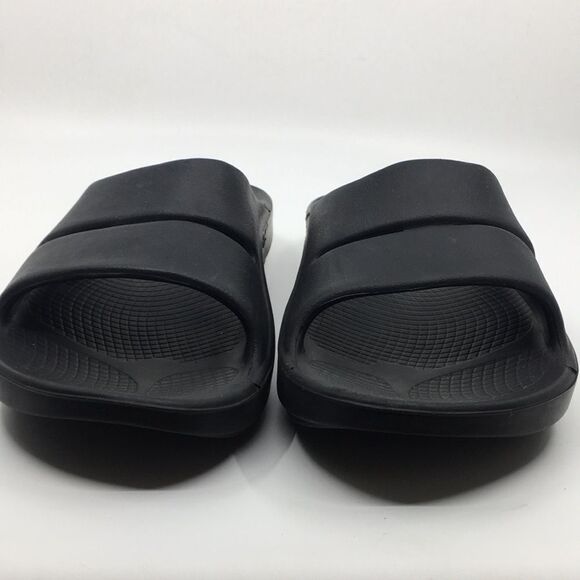 Oofos Ooahh Black Slides Sandals Unisex EU 42 M9 W11 Recovery Therapy slides main image 8